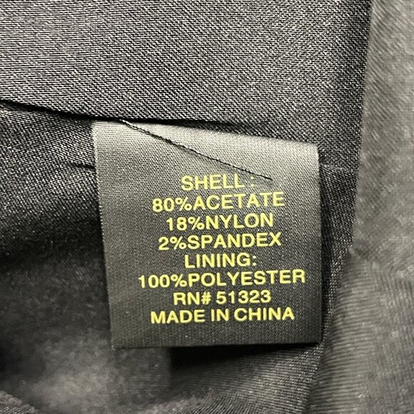 CYNTHIA STEFFE Stretch Satin Blue Short Sleeve Dress Women's Size 6 - Picture 5 of 5